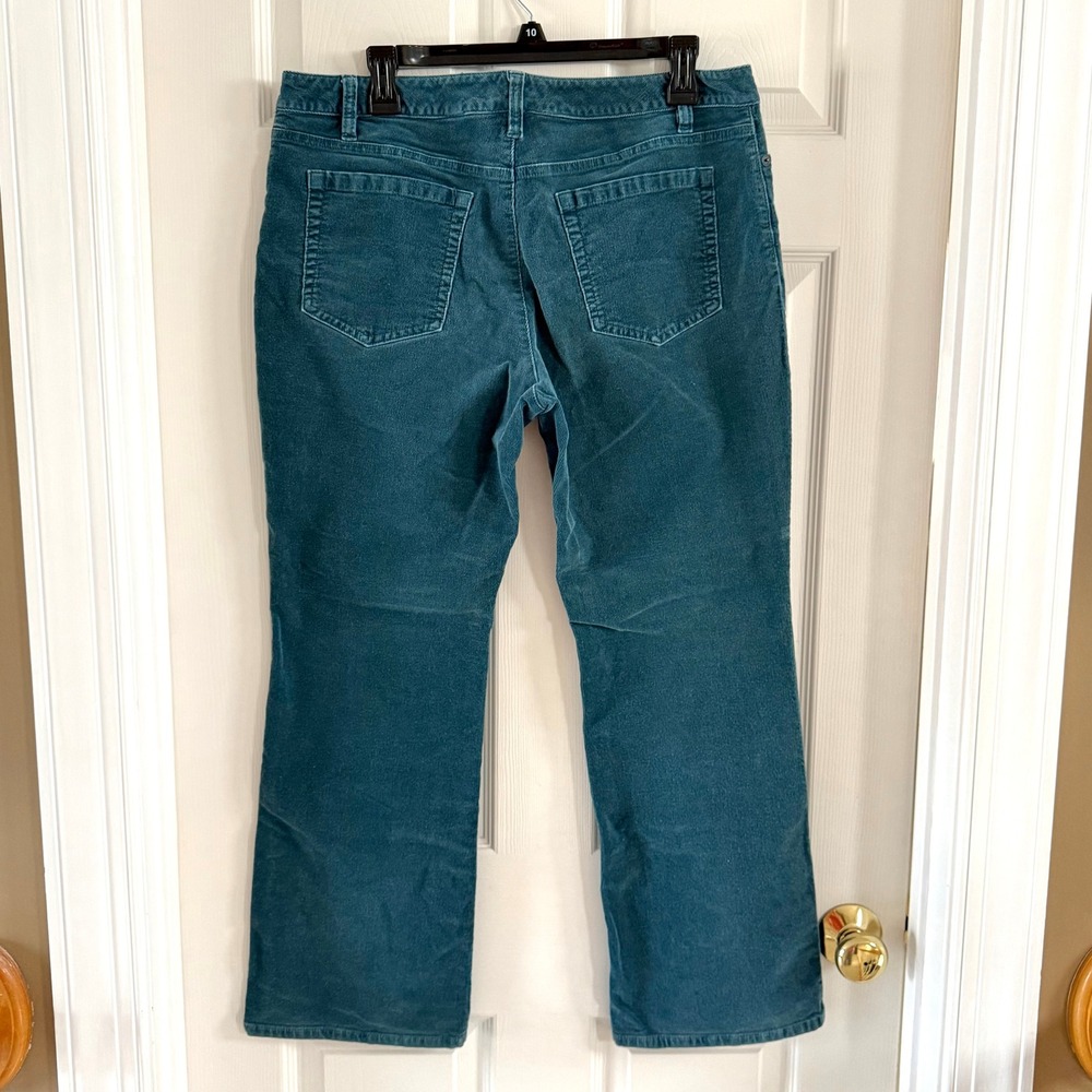 Coldwater Creek Teal Corduroy Jeans‎ Size P14
